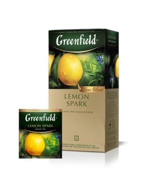 Черный чай Greenfield Lemon Spark 25 x 1,5 г