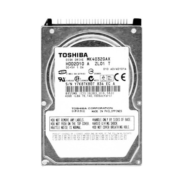 TOSHIBA 40GB 5.4 K 8MB ATA 2.5 " MK4032GAX