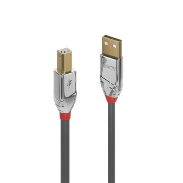 Lindy 36643 кабель USB 2.0 A-B Cromo Line-3M