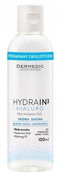 Dermedic HYDRAIN 3 hialuro H2o Міцелярна рідина для сухої шкіри 100 мл