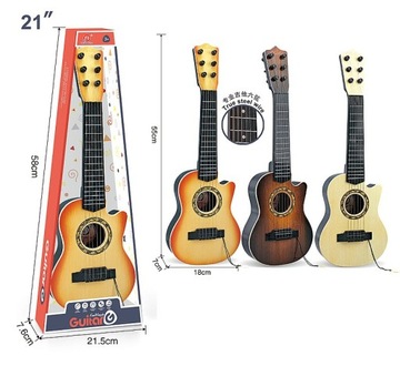 Классическая гитара 55 см, как деревянные стальные струны; 58x21, 5x7,6 см