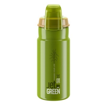 Пляшка для води ELITE Jetgreenplus Olive White logo 550ml