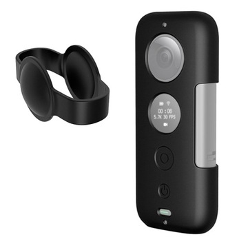 Silicone Case with Lens Cover for Insta360 ONE X Black