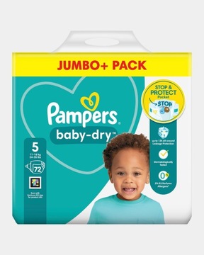 Pampers Baby Dry 5 UK 72 шт