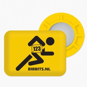 Магниты BibBits-бегун / желтый