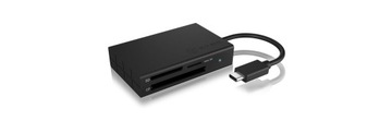 Icy BOX IB-CR401-C3 кард-рідер USB 3.2 Gen 1 (3.1 Gen 1) Type-C Чорний