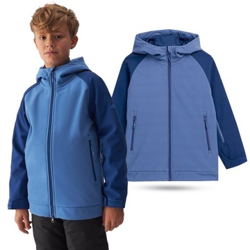 КУРТКА ДЛЯ МАЛЬЧИКОВ 4F ПЕРЕХОДНАЯ ФЛИСОВАЯ С КАПЮШОНОМ AW23M154