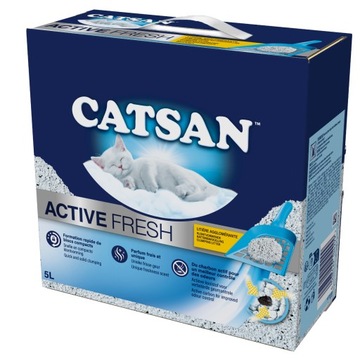CATSAN Active Fresh наполнитель для кошачьего туалета 5 л