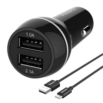 PHILIPS автомобильное зарядное устройство DUAL 3100 мА USB-C