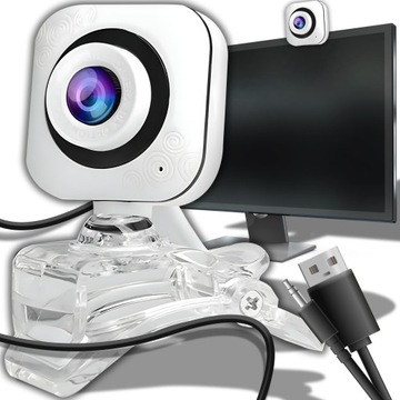 ВЕБ-КАМЕРА ДЛЯ КОМП'ЮТЕРА З ЗАТИСКОМ ВЕБ-КАМЕРА ДЛЯ УРОКІВ + USB-МІКРОФОН