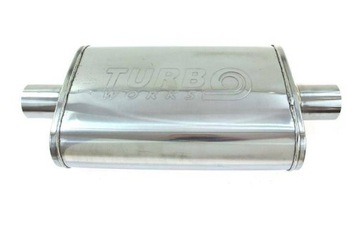 Средний глушитель 70mm TurboWorks LT 409SS 355mm