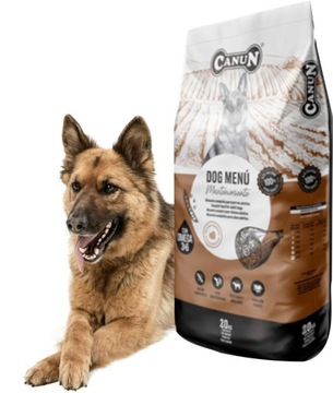Сухой корм CANUN Dog меню с говядиной-20% - сбалансированное питание собаки!
