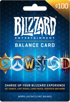 Подарочная карта Blizzard 100 € (евро)