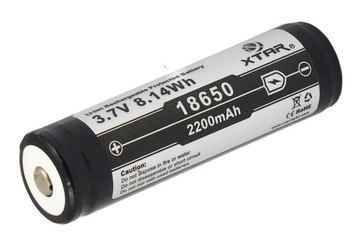 * Батарея XTAR 18650 3.7 V 2200mAh захист