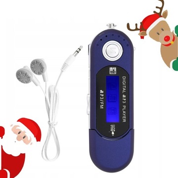 MP3-плеер FM мультимедиа музыка USB Flash 8 г + наушники