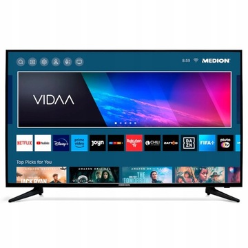 LED TV 60 " 4K UHD USB HDMI DVB-T2 HEVC NETFLIX SMART TV WiFi VIDAA