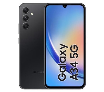 Samsung Galaxy A34 5G 6 / 128GB DS Black + закаленное стекло