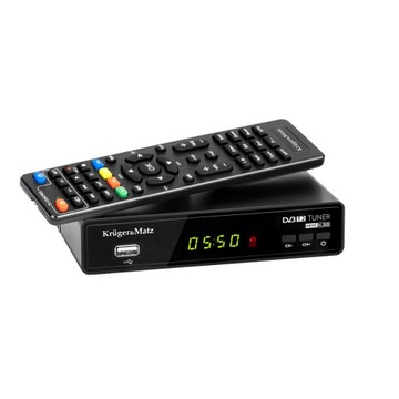 Тюнер ТВ декодер наземна DVB-T2 KRUGER & MATZ KM0550 HEVC 265 USB PVR