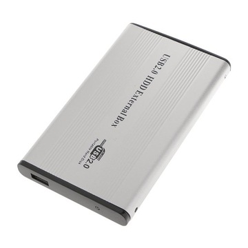 2,5-дюймовий алюмінієвий корпус жорсткого диска IDE HDD USB2. 0, сірий