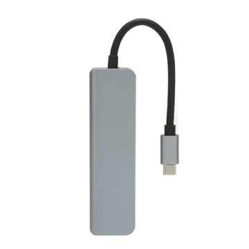 Концентратор USB C 3.0 Ultra Slim 5 в 1 многопортовый адаптер 5 Гбит / с для ПК и ноутбука