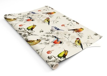 Декоративный шпон для мебели птицы птицы 100x50 см