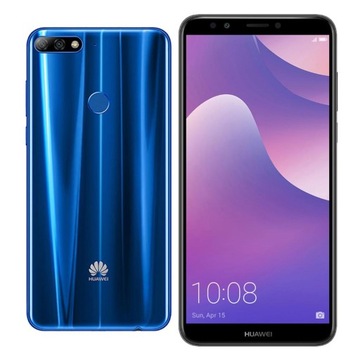 Удивительный смартфон HUAWEI Y7 Prime (LDN-L21) синий + зарядное устройство