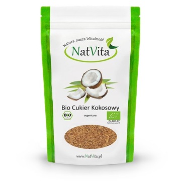 Кокосовый сахар био органический натуральный заменитель сахара 1 кг NatVita