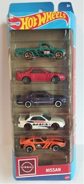 Hot Wheels NISSAN 5 Pak Set of 5 cars