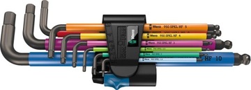 Набор шестигранных гаечных ключей 9 шт. Hex Plus Multicolor WERA