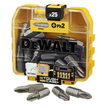 25 наконечників PH2, 1/4", Small Bulk Storage, Dewalt [DT71522-QZ]