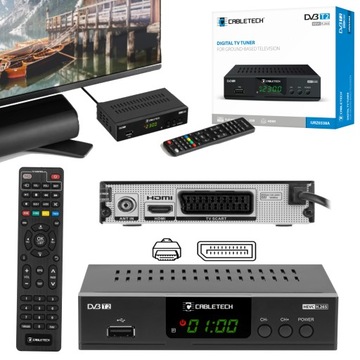 Тюнер ТВ декодер DVB-T2 H. 265 HEVC USB CABLETECH