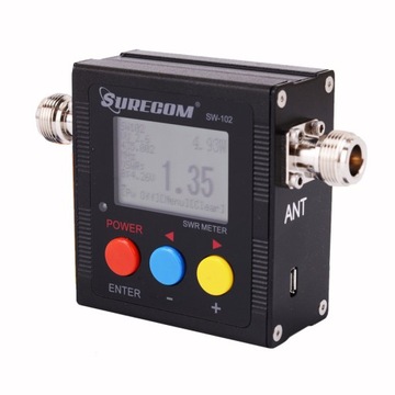 SURECOM SW-102 цифровой рефлектометр PWR 125-525 МГц