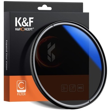 K & F поляризационный фильтр 52 мм CPL HD MC slim C