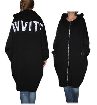 Довга толстовка з капюшоном oversize 4XL / 5XL