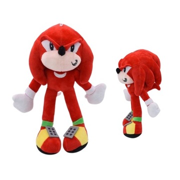 Sonic красный ежик KUNCKLES талисман мягкая игрушка плюшевый медведь герой 30 см