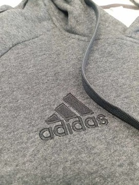 Толстовка adidas темно-серый размер L черный логотип
