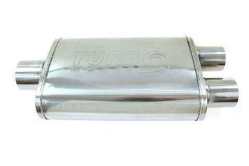 Средний глушитель 57mm TurboWorks LT 409SS 355mm