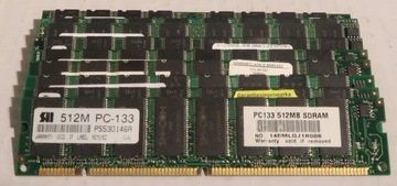 Пам'ять 512MB SDRAM PC133 двостороння суміш