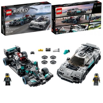 LEGO Speed 76909 2x автомобиль Mercedes AMG F1 W12 E Performance AMG One автомобиля