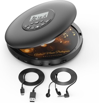 CD-ПЛЕЕР WALKMAN ARAFUNA DISCMAN AUX 3,5 ММ HIFI MP3 + НАУШНИКИ