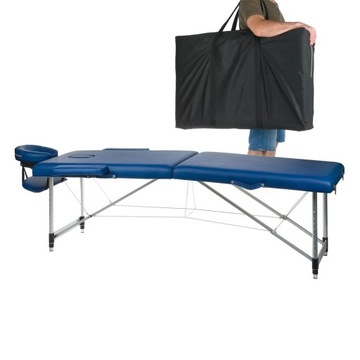 Портативний масажний стіл 723 Синій + сумка