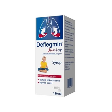 Deflegmin Junior сироп 15 мг/5 мл, 120 мл