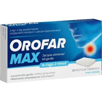 OROFAR MAX ДЛЯ ГОРЛА 30 ПАСТИЛОК