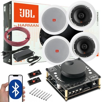 JBL КОЛОНКИ ПІДСИЛЮВАЧ BT USB СТЕЛЬОВІ РЕШІТКИ