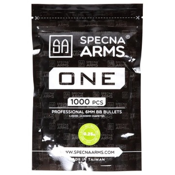 Шарики ASG биоразлагаемые Specna Arms One bio 0,25 г 1000 шт. - Белый