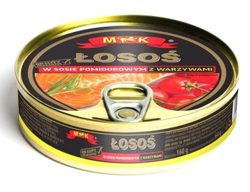 Лосось в томатном соусе с овощами МК 0,16 кг