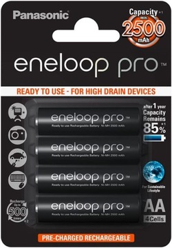 PANASONIC ENELOOP PRO R6 / AA 2500mAh 4 шт