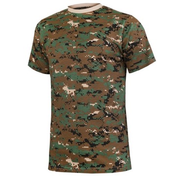 Чоловіча Військова футболка Mil-Tec, футболка під форму Digital Woodland L