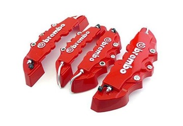 3D накладки на супорти гальма BREMBO m + s Червоний