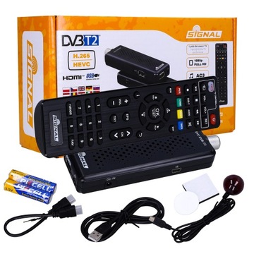 Тюнер DVB-T2 HEVC ТВ декодер T2 - Mini USB 5V сигнал